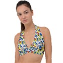 Pop Art Camouflage 2 Halter Plunge Bikini Top View1