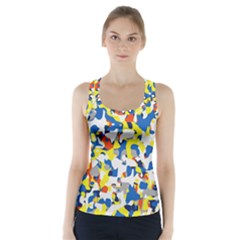 Pop Art Camouflage 2 Racer Back Sports Top