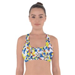 Pop Art Camouflage 2 Cross Back Sports Bra