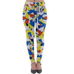 Pop Art Camouflage 2 Lightweight Velour Leggings