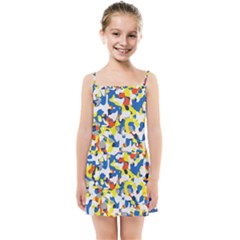 Pop Art Camouflage 2 Kids  Summer Sun Dress