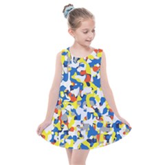 Pop Art Camouflage 2 Kids  Summer Dress