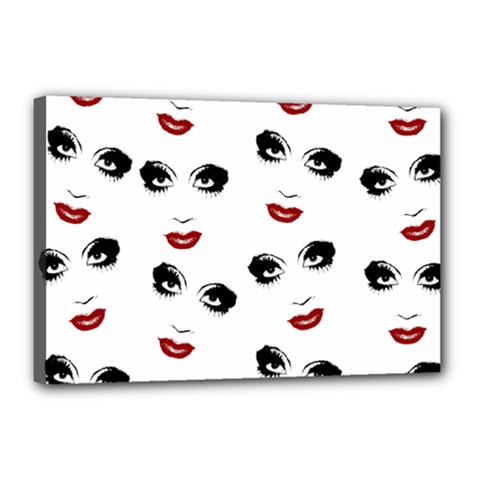 Bianca Del Rio Pattern Canvas 18  X 12  (stretched) by Valentinaart