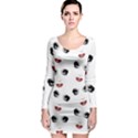 Bianca Del Rio pattern Long Sleeve Bodycon Dress View1