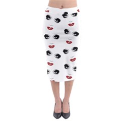 Bianca Del Rio Pattern Midi Pencil Skirt by Valentinaart