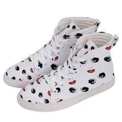 Bianca Del Rio Pattern Men s Hi-top Skate Sneakers by Valentinaart