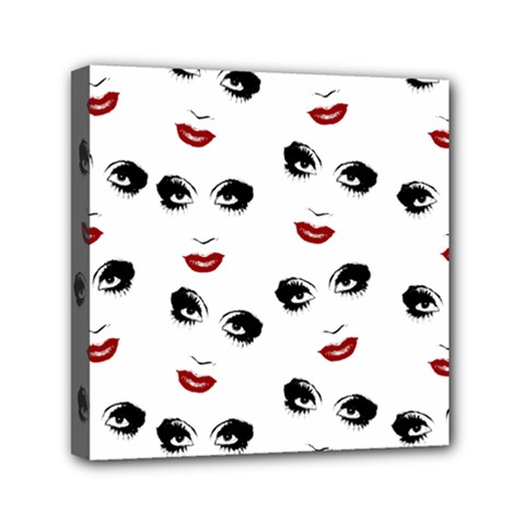 Bianca Del Rio Pattern Mini Canvas 6  X 6  (stretched) by Valentinaart