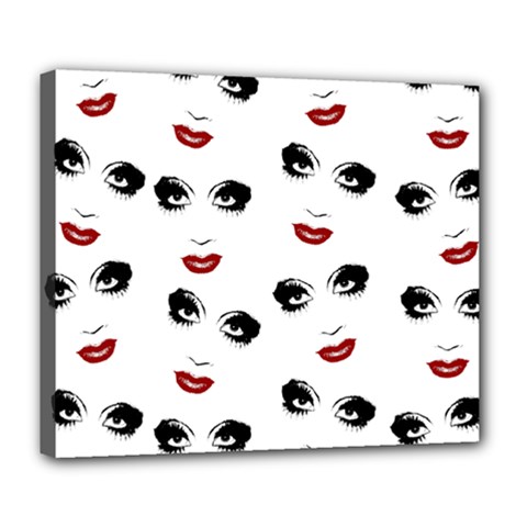 Bianca Del Rio Pattern Deluxe Canvas 24  X 20  (stretched) by Valentinaart