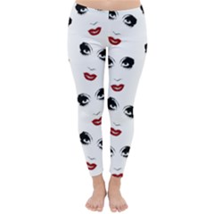 Bianca Del Rio Pattern Classic Winter Leggings by Valentinaart