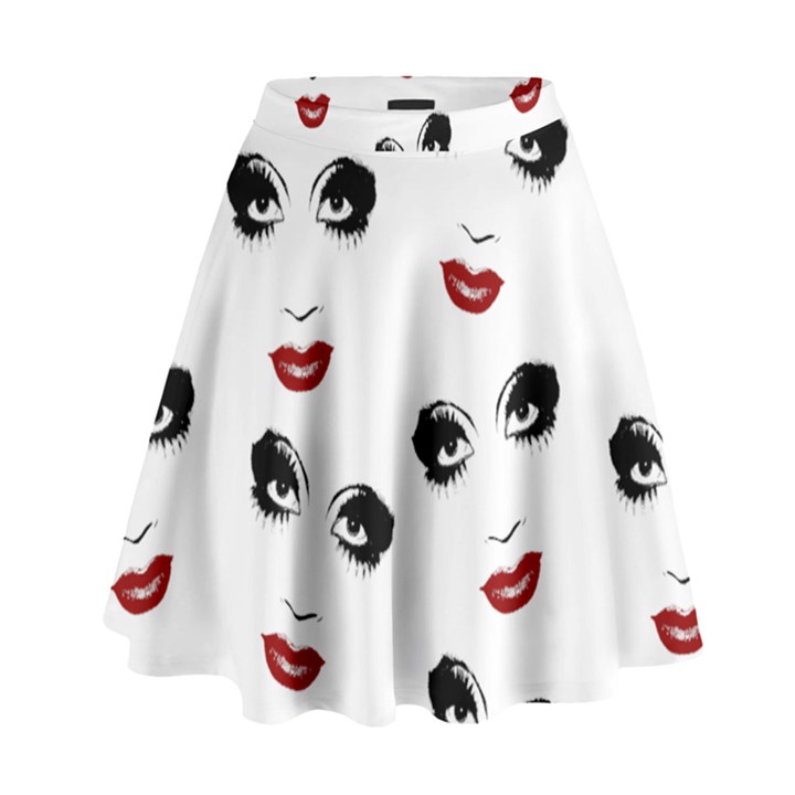 Bianca Del Rio pattern High Waist Skirt