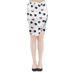 Bianca Del Rio Pattern Midi Wrap Pencil Skirt by Valentinaart