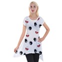 Bianca Del Rio pattern Short Sleeve Side Drop Tunic View1