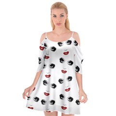 Bianca Del Rio Pattern Cutout Spaghetti Strap Chiffon Dress by Valentinaart