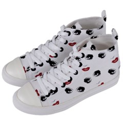 Bianca Del Rio Pattern Women s Mid-top Canvas Sneakers by Valentinaart