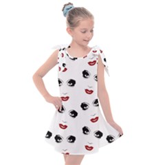 Bianca Del Rio Pattern Kids  Tie Up Tunic Dress by Valentinaart