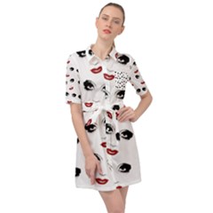 Bianca Del Rio Pattern Belted Shirt Dress by Valentinaart