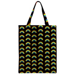 Pride Rainbow Flag Pattern Zipper Classic Tote Bag by Valentinaart