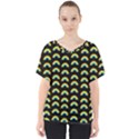 Pride rainbow flag pattern V-Neck Dolman Drape Top View1