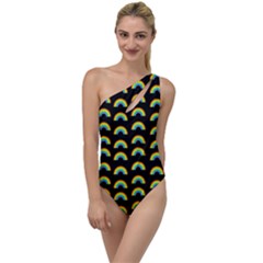 Pride Rainbow Flag Pattern To One Side Swimsuit by Valentinaart