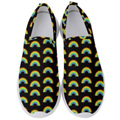 Pride Rainbow Flag Pattern Men s Slip On Sneakers by Valentinaart