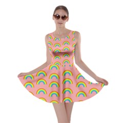 Pride Rainbow Flag Pattern Skater Dress by Valentinaart