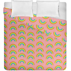 Pride Rainbow Flag Pattern Duvet Cover Double Side (king Size) by Valentinaart