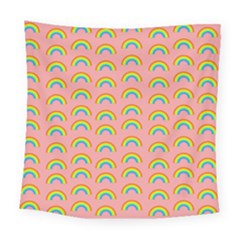 Pride Rainbow Flag Pattern Square Tapestry (large) by Valentinaart