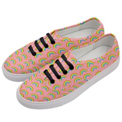 Pride Rainbow Flag Pattern Women s Classic Low Top Sneakers by Valentinaart