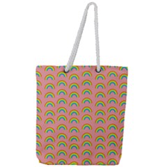 Pride Rainbow Flag Pattern Full Print Rope Handle Tote (large) by Valentinaart