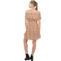 Pride rainbow flag pattern Off Shoulder Chiffon Dress View2