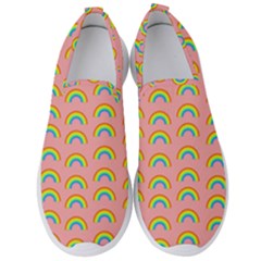 Pride Rainbow Flag Pattern Men s Slip On Sneakers by Valentinaart