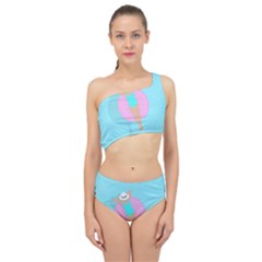 Lady In The Pool Spliced Up Two Piece Swimsuit by Valentinaart