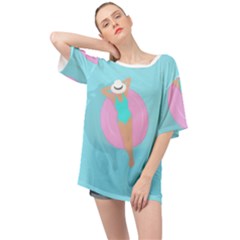 Lady In The Pool Oversized Chiffon Top