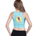 Lady in the pool Racer Back Crop Top View2