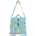 Lady in the pool Crossbody Backpack View3