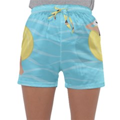 Lady In The Pool Sleepwear Shorts by Valentinaart