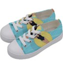 Lady in the pool Kids  Low Top Canvas Sneakers View2