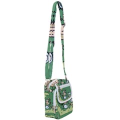 Ostrich Jungle Monkey Plants Shoulder Strap Belt Bag by Bajindul