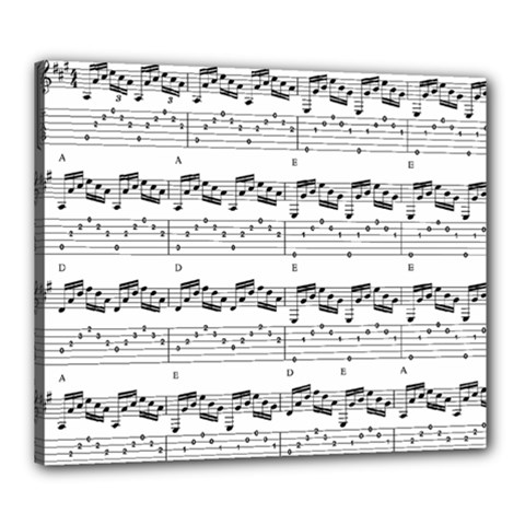 Notes Lines Music Canvas 24  X 20  (stretched) by Mariart