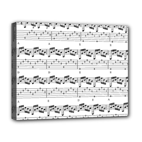 Notes Lines Music Deluxe Canvas 20  X 16  (stretched) by Mariart