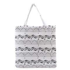 Notes Lines Music Grocery Tote Bag by Mariart