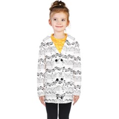 Notes Lines Music Kids  Double Breasted Button Coat by Mariart