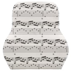 Notes Lines Music Car Seat Back Cushion  by Mariart