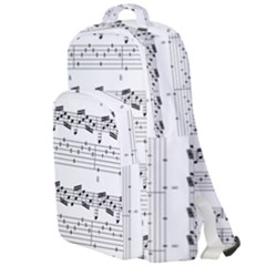 Notes Lines Music Double Compartment Backpack