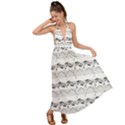 Notes Lines Music Backless Maxi Beach Dress View1