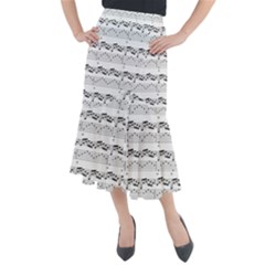 Notes Lines Music Midi Mermaid Skirt