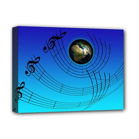 Music Reble Sound Concert Deluxe Canvas 16  X 12  (stretched)  by HermanTelo