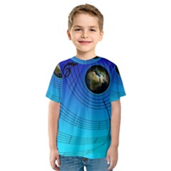 Music Reble Sound Concert Kids  Sport Mesh Tee