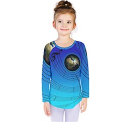 Music Reble Sound Concert Kids  Long Sleeve Tee