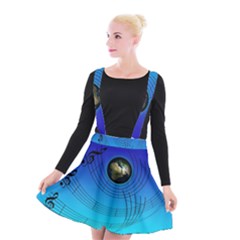 Music Reble Sound Concert Suspender Skater Skirt by HermanTelo